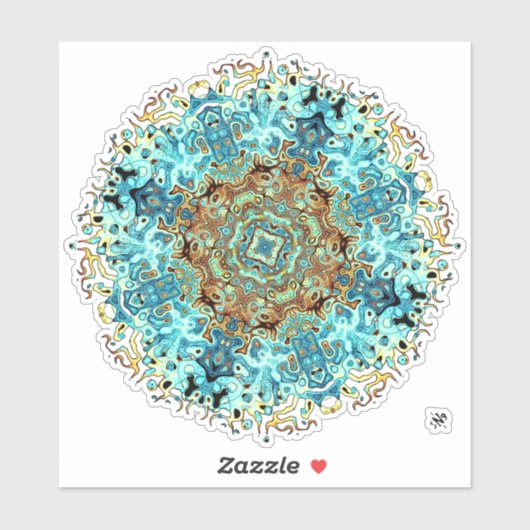 Mandala monsters 4 sticker (Vel)