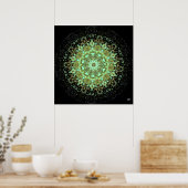 Mandala monsters poster (Keuken)