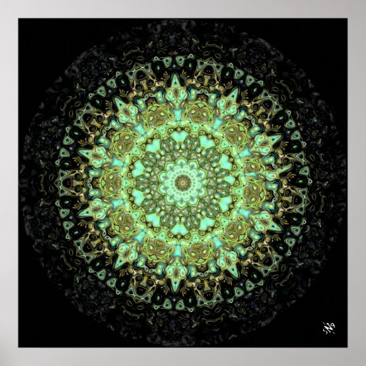 Mandala monsters poster (Voorkant)