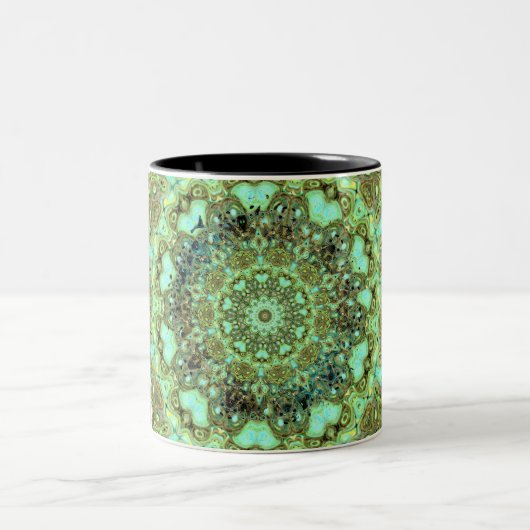 Mandala monsters tweekleurige koffiemok (Center)