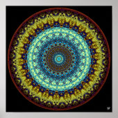 Mandala monsters (uil, gorilla's en homunculi) poster (Voorkant)