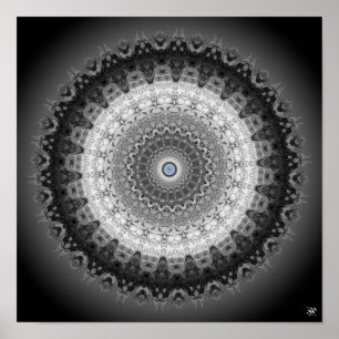Mandala monsters (uil, gorilla's en homunculi) poster