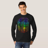 Mandala Moon Chakra Boom van het Leven T-shirt (Voorkant volledig)