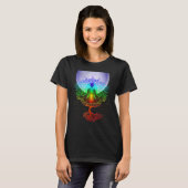 Mandala Moon Chakra Tree Life T-shirt (Voorkant volledig)