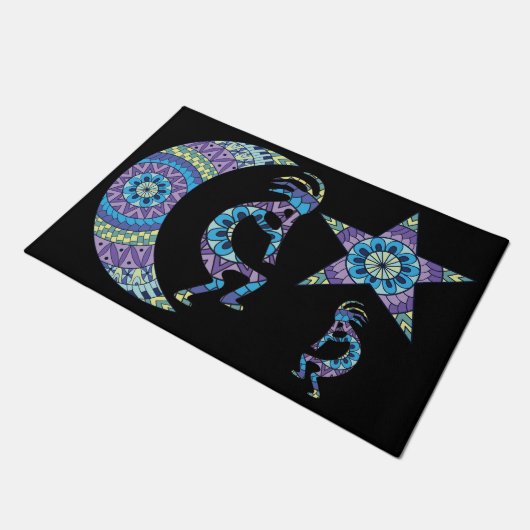 Mandala Moon Star Kokopelli Doormat Deurmat (Schuin)