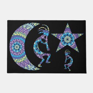 Mandala Moon Star Kokopelli Doormat Deurmat