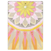 Mandala Morning Sun Fashionable Clipboard Klembord (Achterkant)