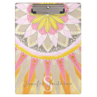 Mandala Morning Sun Fashionable Clipboard Klembord