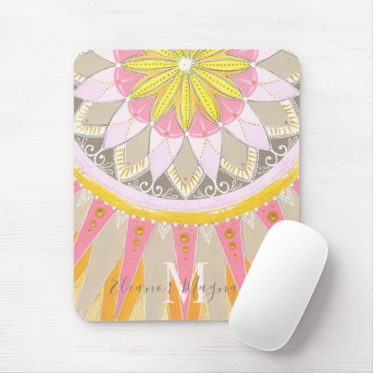 Mandala Morning Sun Fashionable Mousepad Muismat (Met muis)