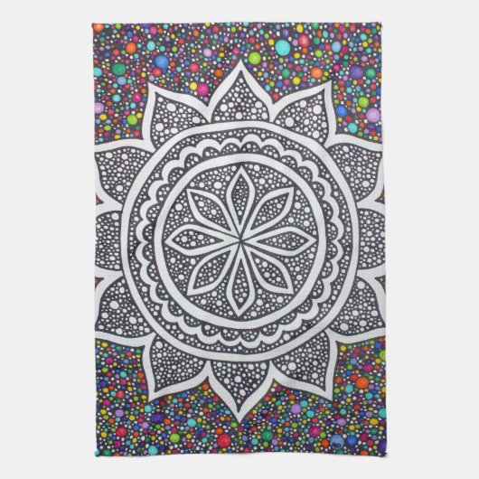 Mandala Mosaic 2025 Theedoek (Verticaal)