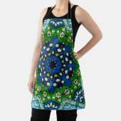 Mandala Mosaic Rosette Boho Retro Hippie Schort (Insitu)