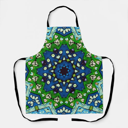 Mandala Mosaic Rosette Boho Retro Hippie Schort (Voorkant)