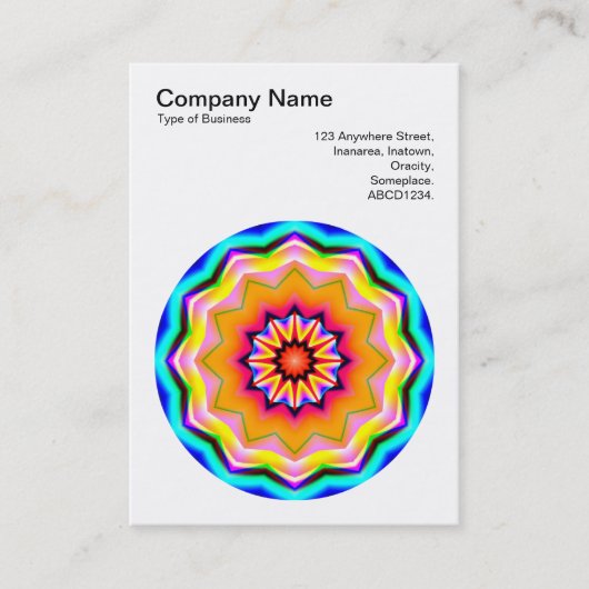 Mandala Motief 016 Visitekaartje (Voorkant)
