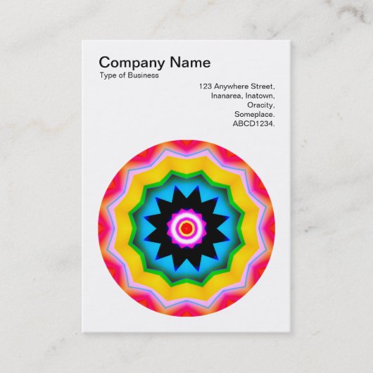 Mandala Motif 011 Visitekaartje (Voorkant)