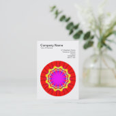 Mandala Motif 014 Visitekaartje (Staand voorkant)