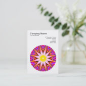 Mandala Motif 015 Visitekaartje (Staand voorkant)