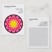 Mandala Motif 01 Visitekaartje (Voorkant / Achterkant)