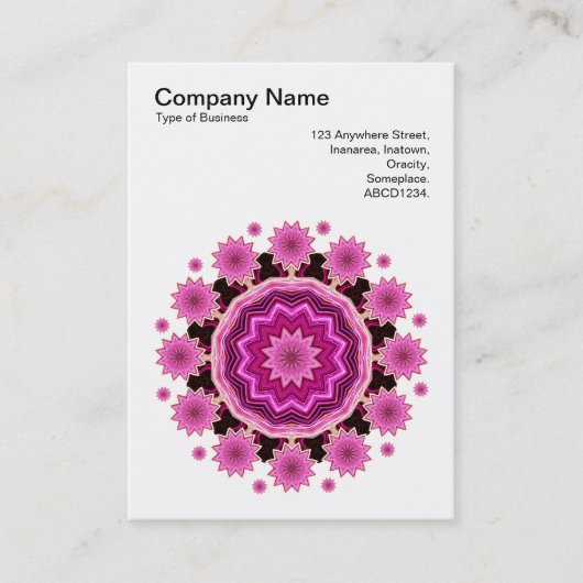 Mandala Motif 024 Visitekaartje (Voorkant)