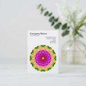 Mandala Motif 027 Visitekaartje (Staand voorkant)