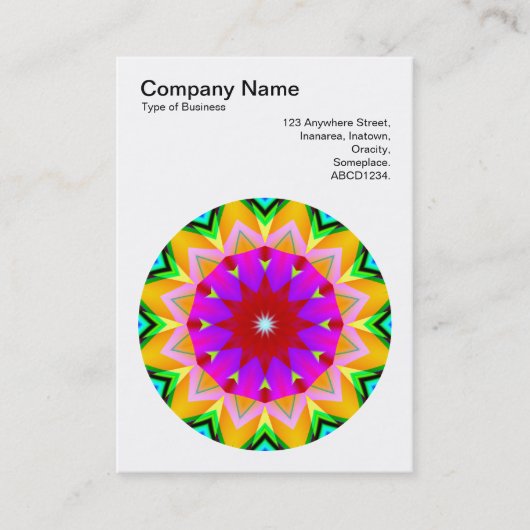 Mandala Motif 027 Visitekaartje (Voorkant)