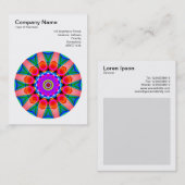 Mandala Motif 028 Visitekaartje (Voorkant / Achterkant)