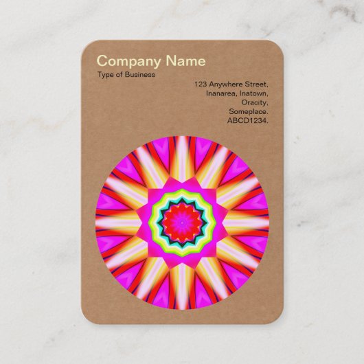 Mandala Motif 030 - karton Visitekaartje (Voorkant)