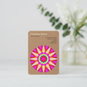 Mandala Motif 030 - karton Visitekaartje (Staand voorkant)