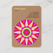 Mandala Motif 030 - karton Visitekaartje (Achterkant)