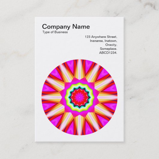 Mandala Motif 030 Visitekaartje (Voorkant)