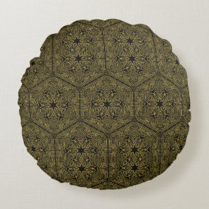 mandala motif pillow rond kussen