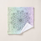 Mandala mozaïekdoekset bad handdoek (Wasdoekje)
