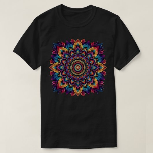 Mandala Mystieke Kunst T-shirt (Design voorkant)