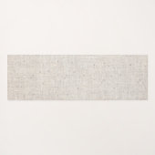 Mandala naam monogram monochroom lichtgrijs yogamat (Achterkant (horizontaal))