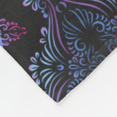 Mandala Nachtbloem Fleece Deken (Hoek)