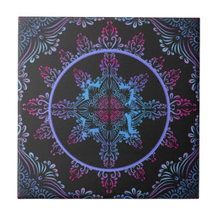 Mandala Nachtbloem Tegeltje