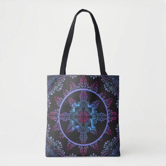 Mandala Nachtbloem Tote Bag (Voorkant)