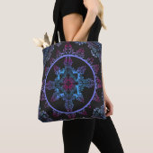 Mandala Nachtbloem Tote Bag (Dichtbij)