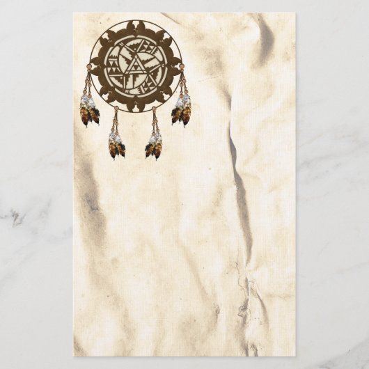 Mandala Native American Stationery Briefpapier (Voorkant)