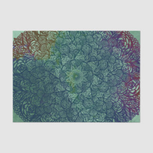 Mandala Natuur Floral Flower Mandalas Tissuepapier