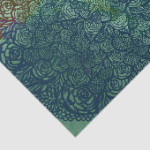 Mandala Natuur Floral Flower Mandalas Tissuepapier (Detail)