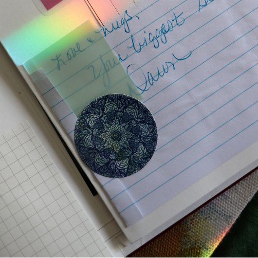 Mandala Natuur Floral Ronde Sticker