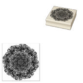 Mandala Natuur Floral Rubberstempel (Gestempeld)