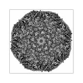 Mandala Natuur Floral Rubberstempel (Afrduk)