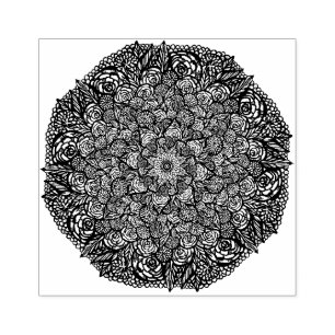 Mandala Natuur Floral Rubberstempel