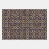 Mandala Navy en het Gouden Plein Inpakpapier Vel (Voorkant 2)