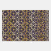 Mandala Navy en het Gouden Plein Inpakpapier Vel (Voorkant)