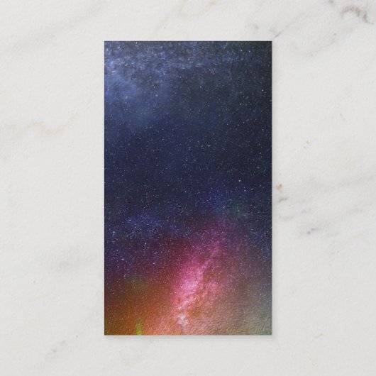 Mandala Nebula Galaxy Trendy Celestial Boho Modern Visitekaartje (Achterkant)