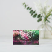 Mandala Nebula Yoga Instructeur Yoga Docent Zen Visitekaartje (Staand voorkant)