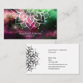 Mandala Nebula Yoga Instructeur Yoga Docent Zen Visitekaartje (Voorkant / Achterkant)