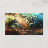 Mandala Nebula Yoga Instructeur Yoga Docent Zen Visitekaartje (Voorkant)